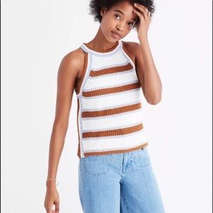 Valley Striped Sweater Tank